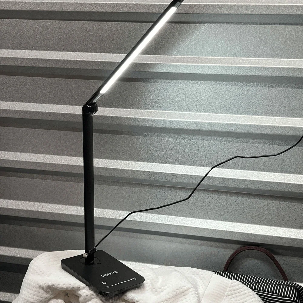 Lepro LE LED Desk Lamp Dimmable Adjustable Arm Touch Control 5000K Daylight